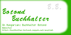 botond buchhalter business card